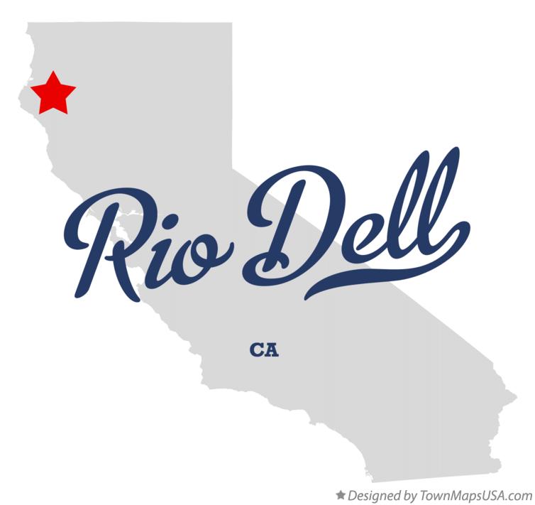 Map of Rio Dell California CA