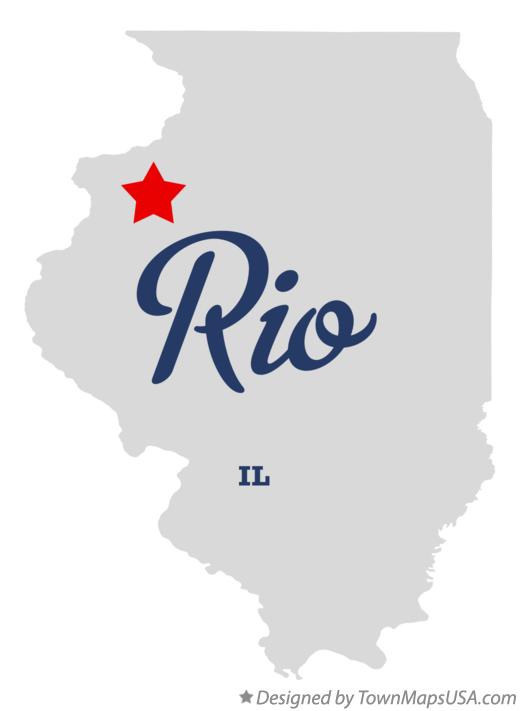 Map of Rio Illinois IL