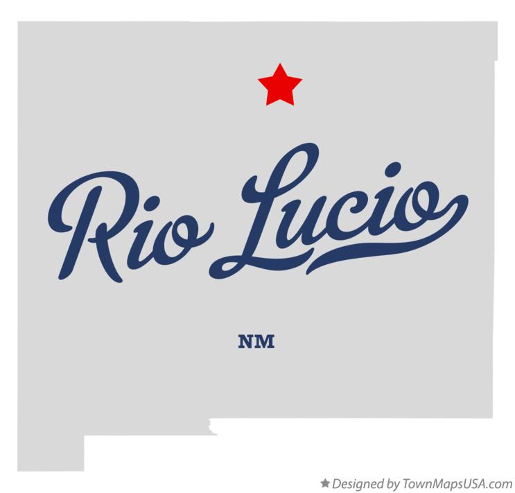 Map of Rio Lucio New Mexico NM