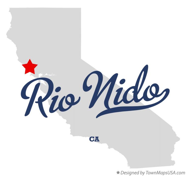 Map of Rio Nido California CA