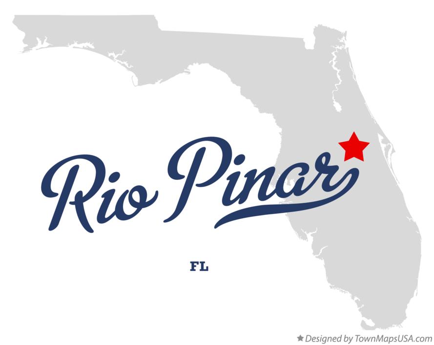 Map of Rio Pinar Florida FL