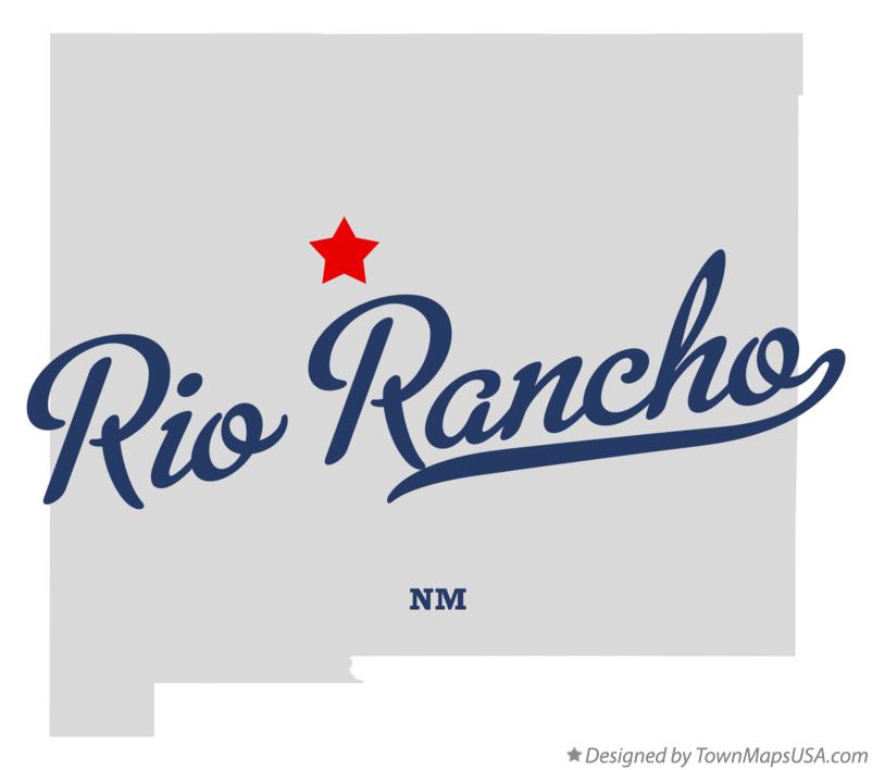 Map of Rio Rancho New Mexico NM