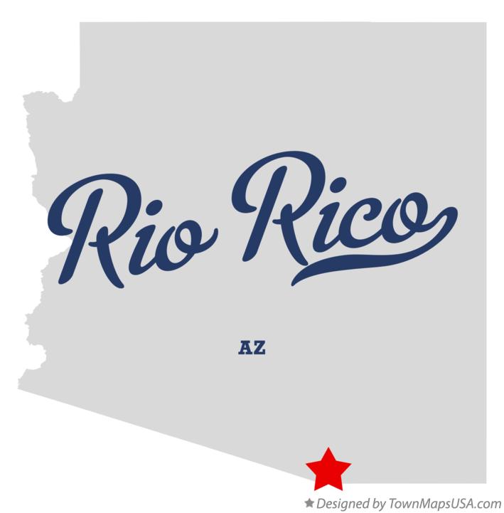 Map of Rio Rico Arizona AZ