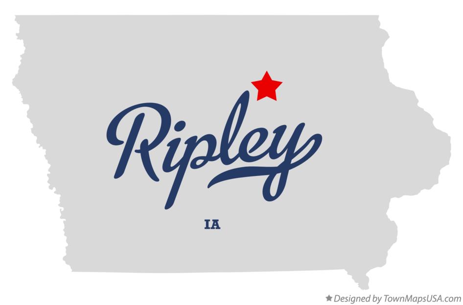Map of Ripley Iowa IA