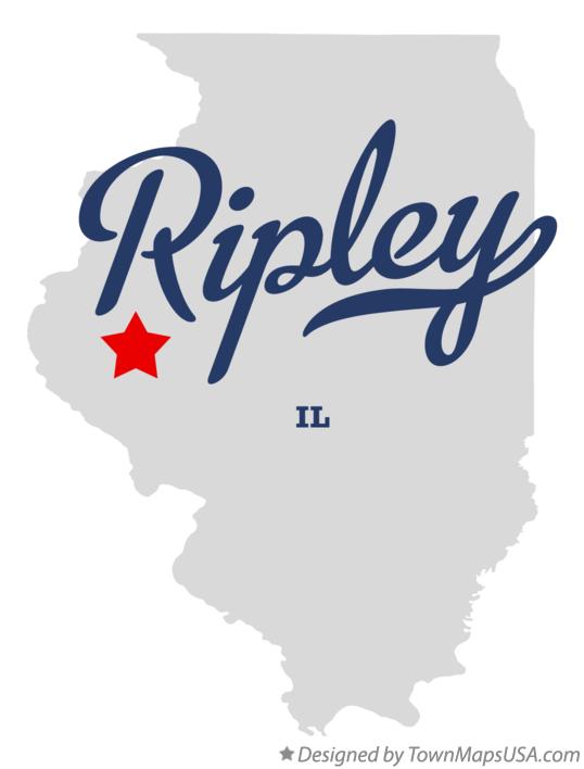 Map of Ripley Illinois IL