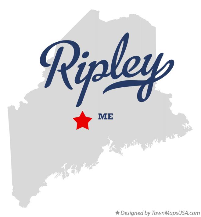 Map of Ripley Maine ME