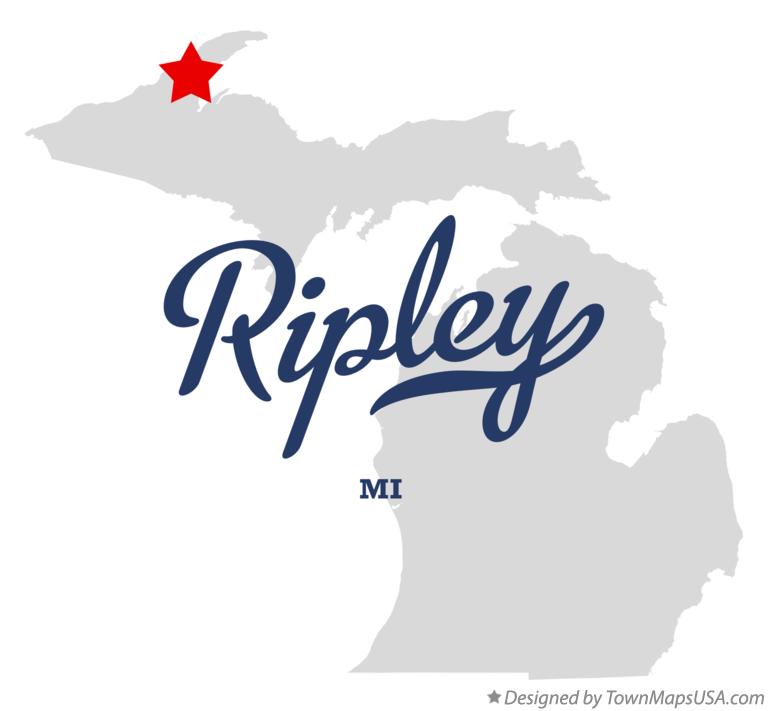 Map of Ripley Michigan MI