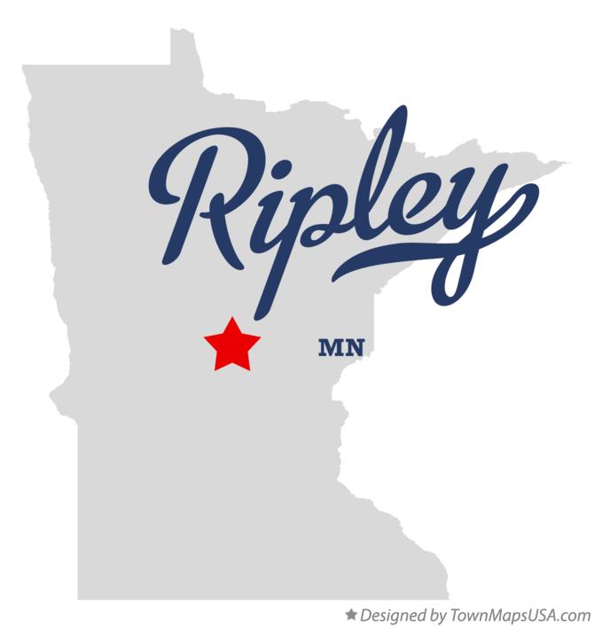 Map of Ripley Minnesota MN