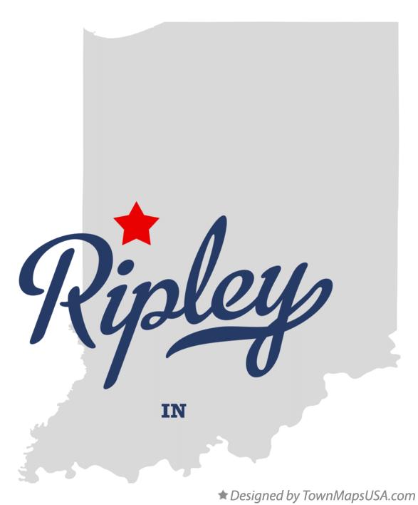 Map of Ripley Indiana IN