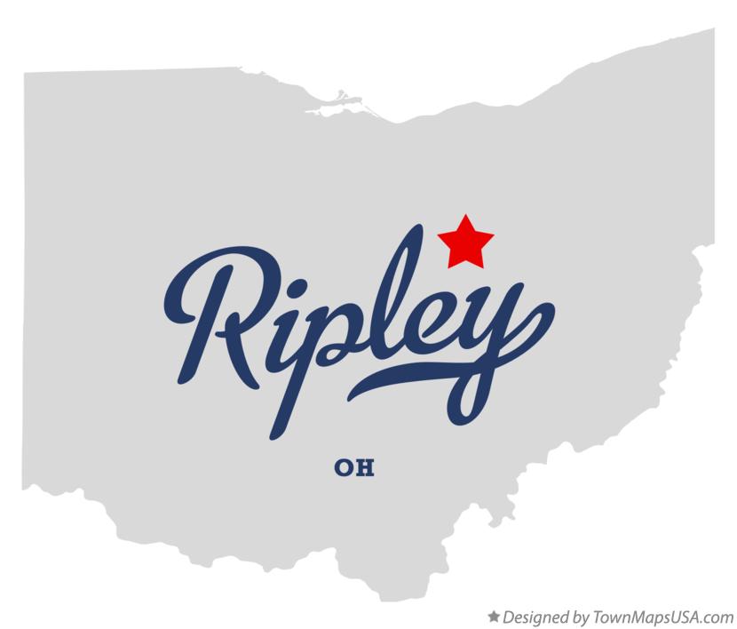Map of Ripley Ohio OH