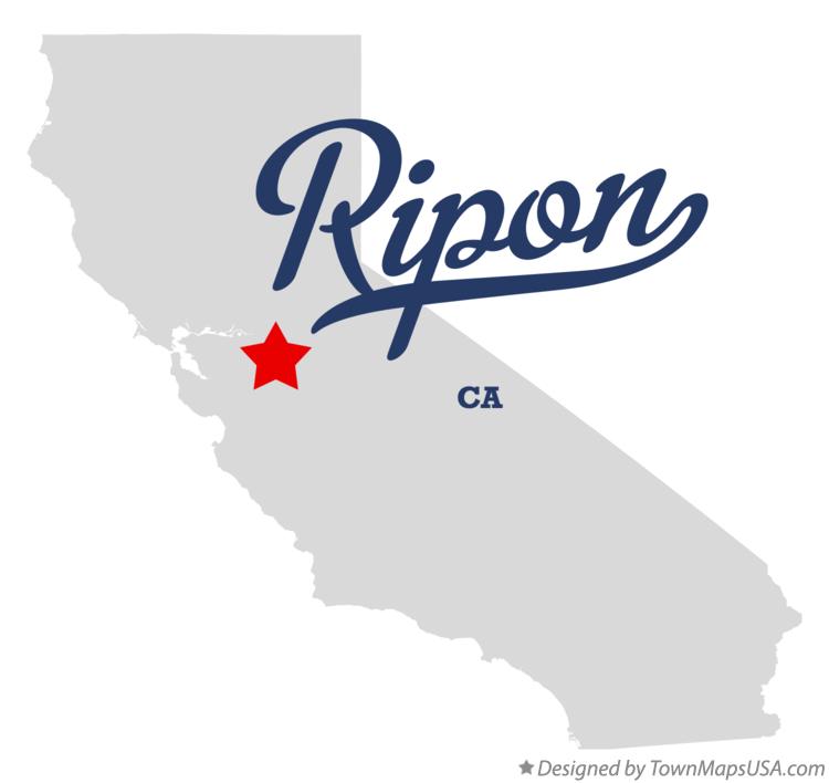 Map of Ripon California CA