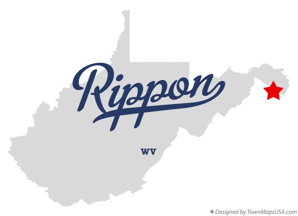 Map of Rippon West Virginia WV