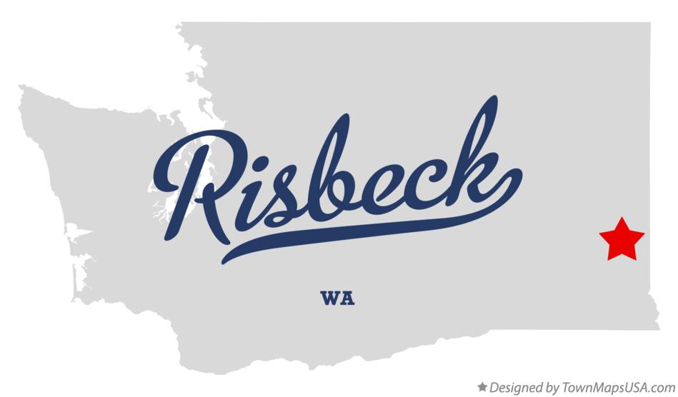Map of Risbeck Washington WA