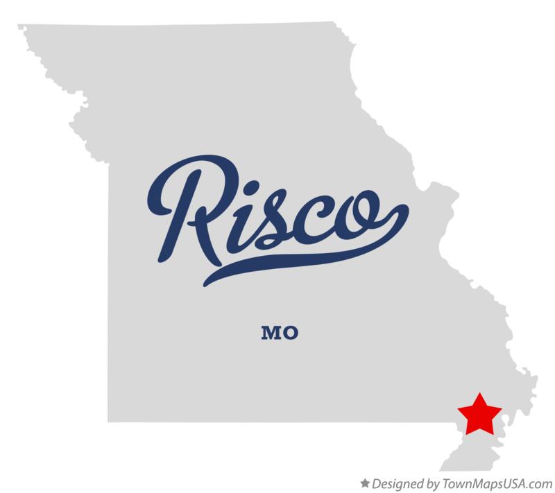 Map of Risco Missouri MO