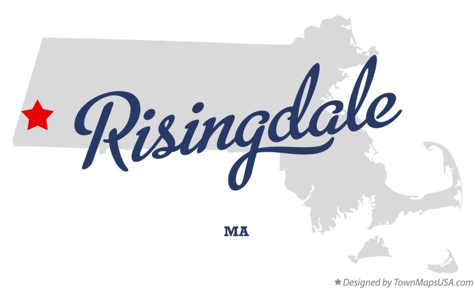 Map of Risingdale Massachusetts MA