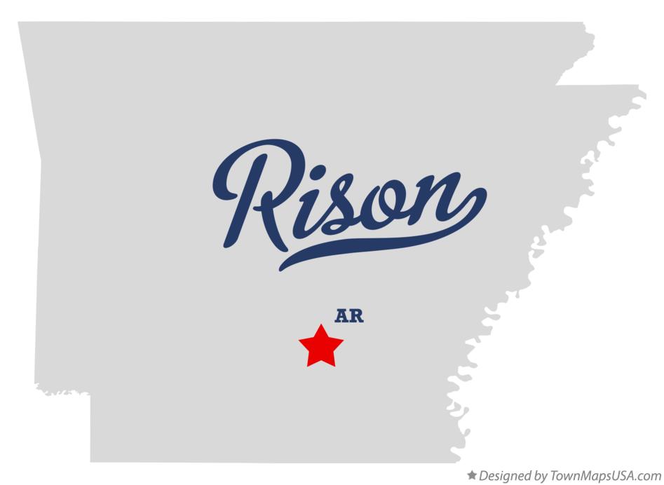 Map of Rison Arkansas AR
