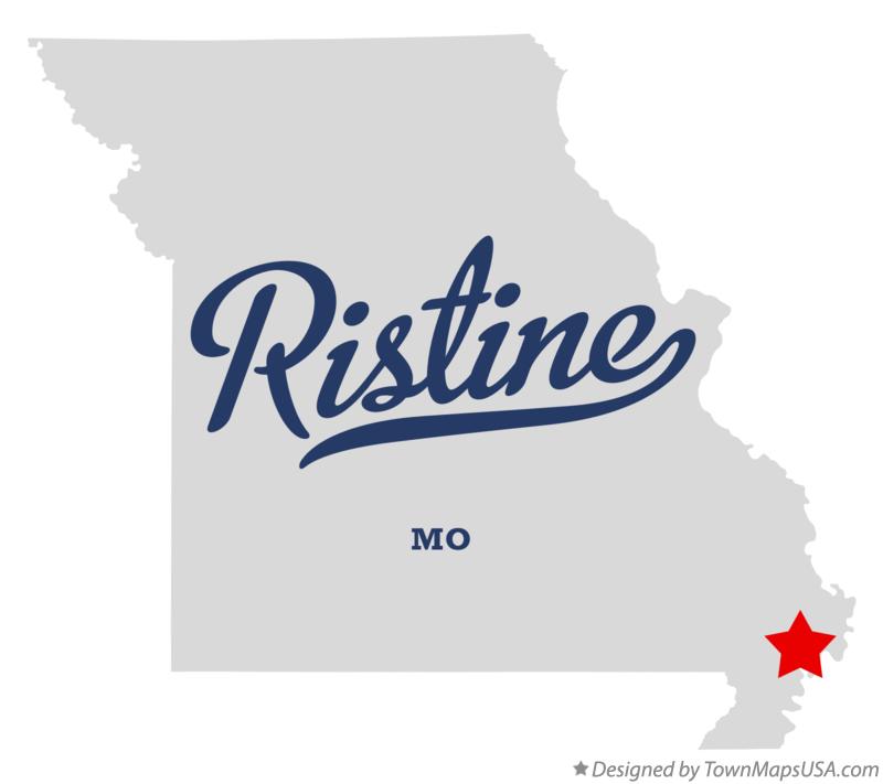Map of Ristine Missouri MO