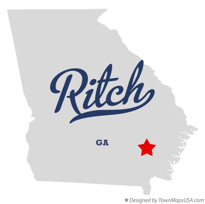Map of Ritch Georgia GA
