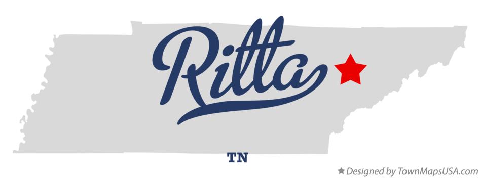 Map of Ritta Tennessee TN