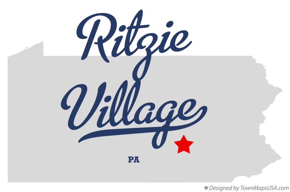 Map of Ritzie Village Pennsylvania PA