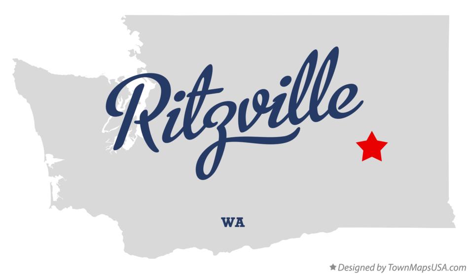Map of Ritzville Washington WA
