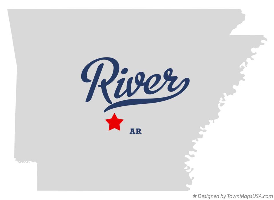 Map of River Arkansas AR