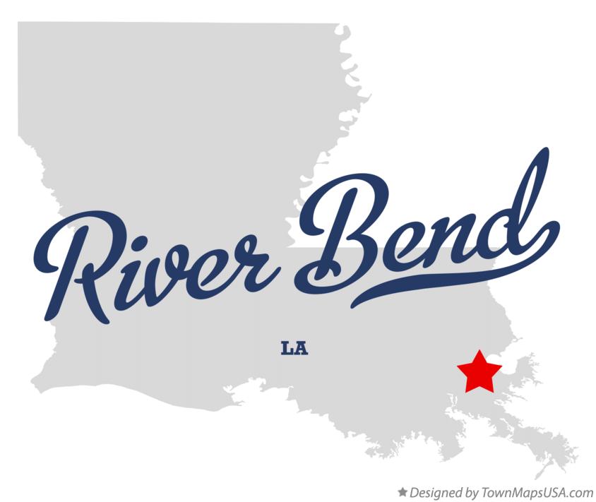 Map of River Bend Louisiana LA