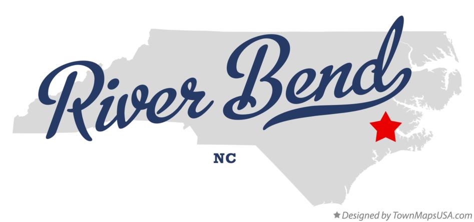 Map of River Bend North Carolina NC