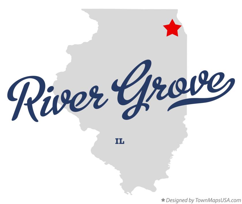 Map of River Grove Illinois IL