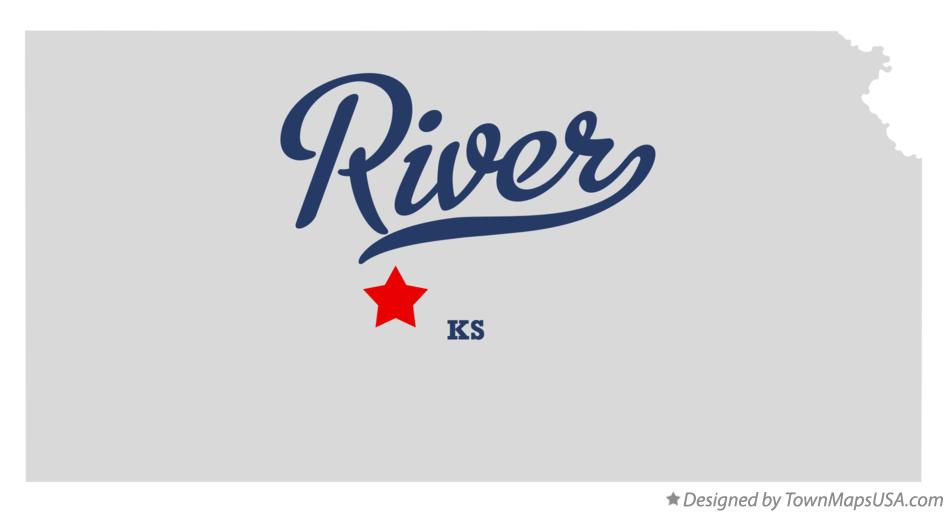 Map of River Kansas KS