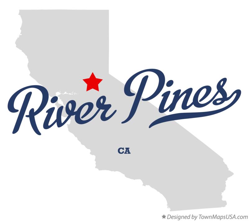Map of River Pines California CA