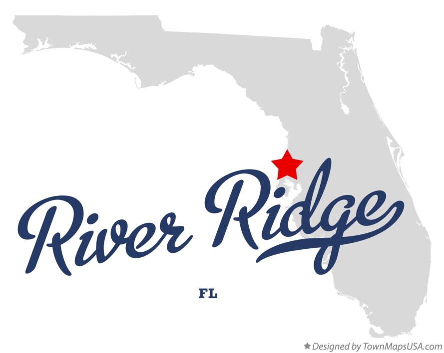 Map of River Ridge Florida FL