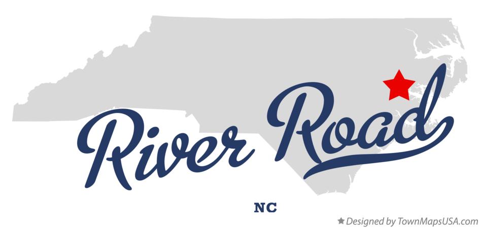 Map of River Road North Carolina NC