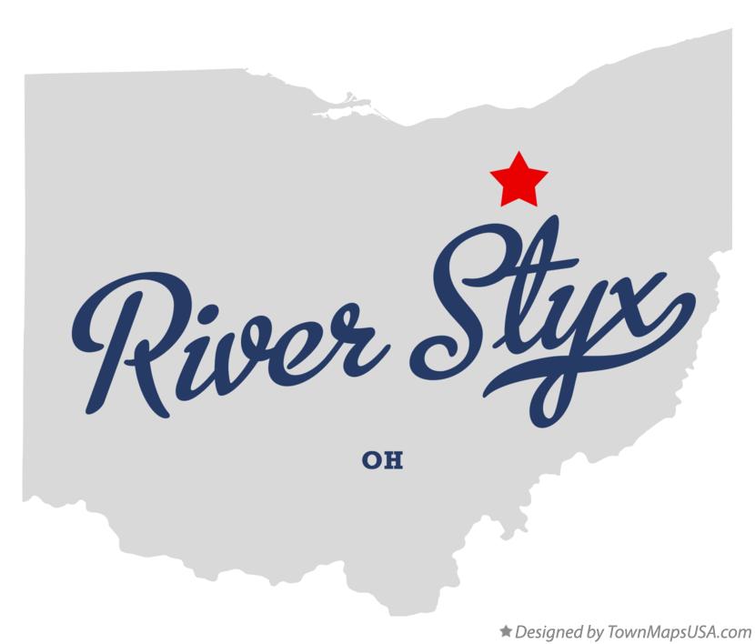 Map of River Styx Ohio OH