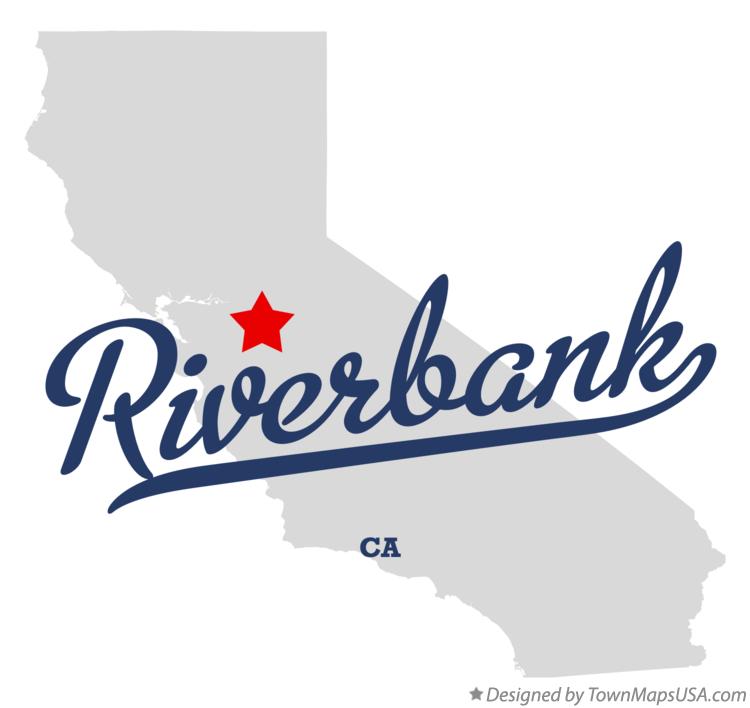 Map of Riverbank California CA