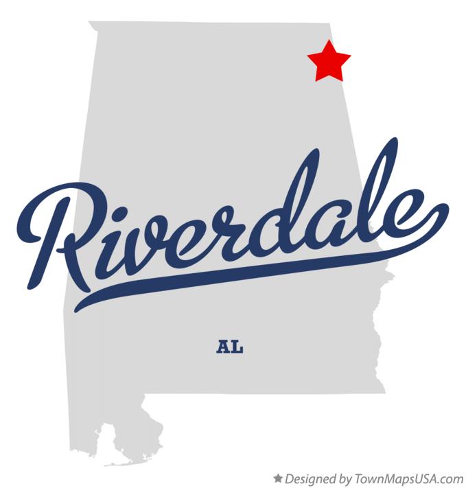 Map of Riverdale Alabama AL
