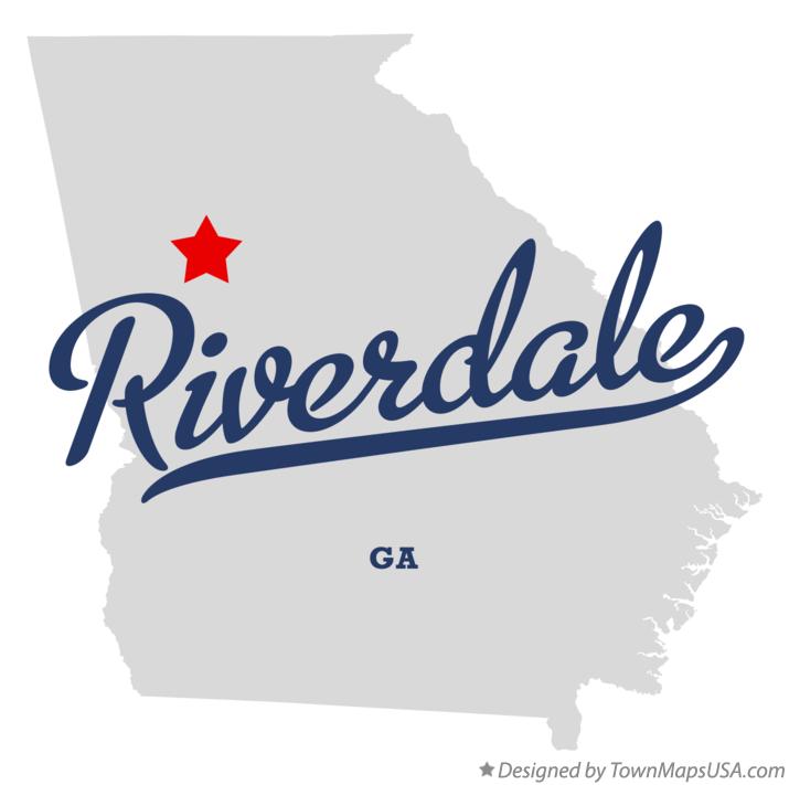 Map of Riverdale Georgia GA