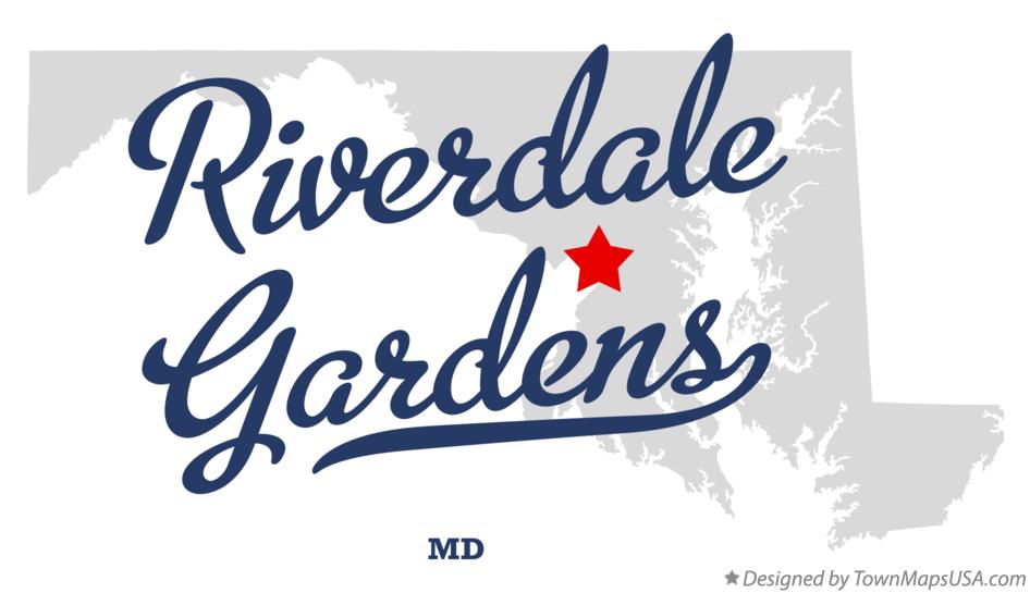 Map of Riverdale Gardens Maryland MD