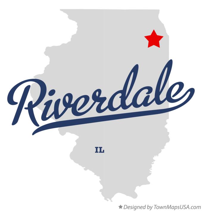 Map of Riverdale Illinois IL