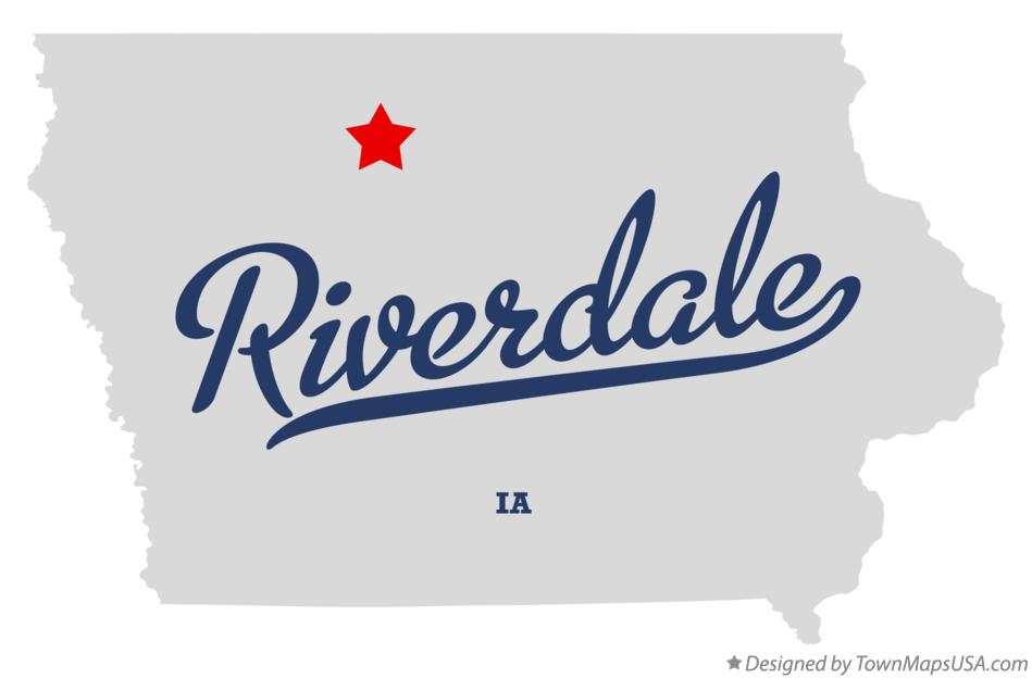 Map of Riverdale Iowa IA
