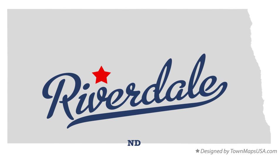 Map of Riverdale North Dakota ND
