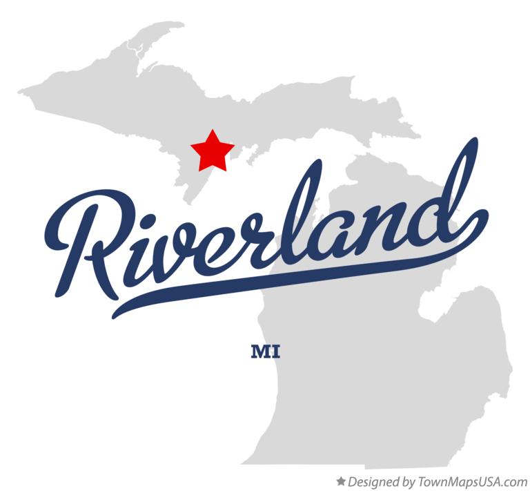Map of Riverland Michigan MI