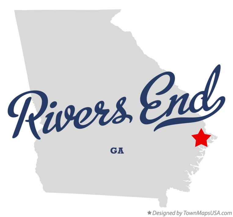 Map of Rivers End Georgia GA