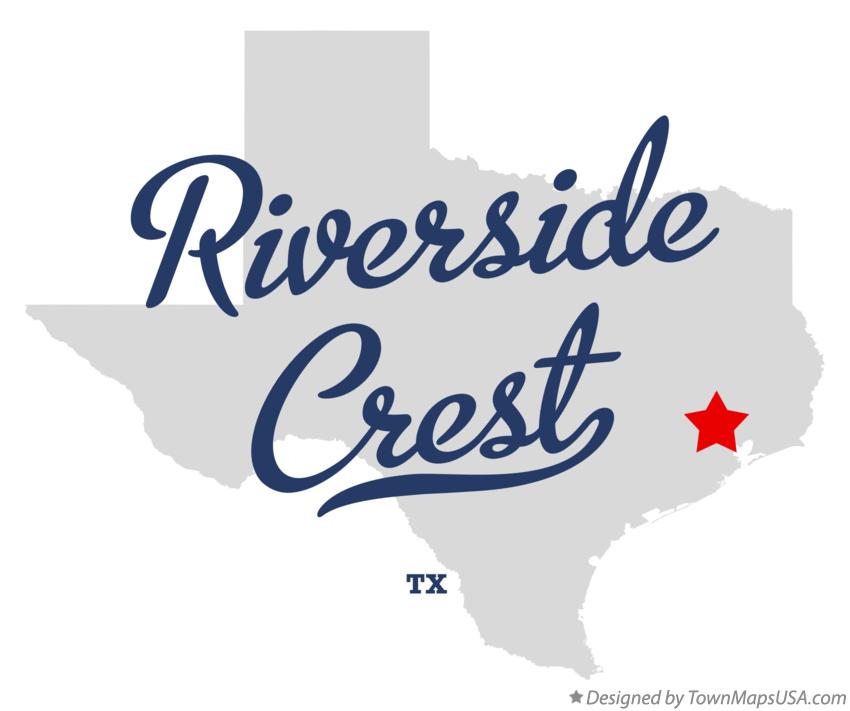 Map of Riverside Crest Texas TX