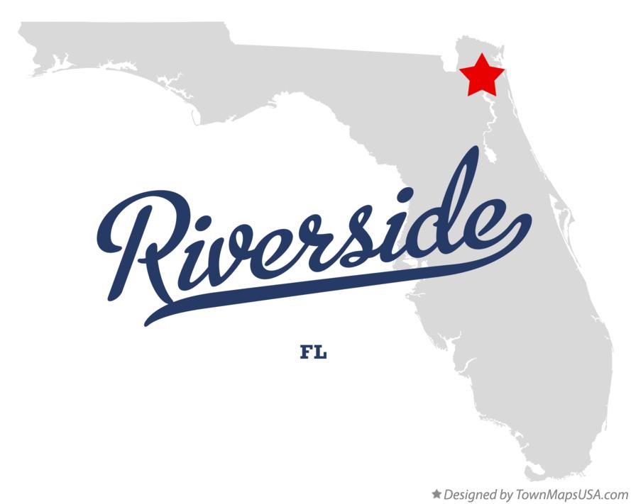 Map of Riverside Florida FL