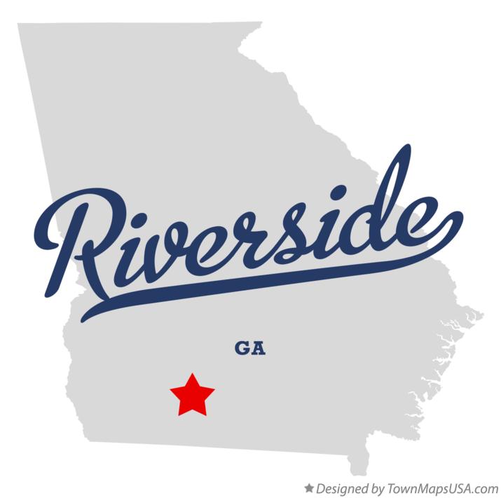 Map of Riverside Georgia GA