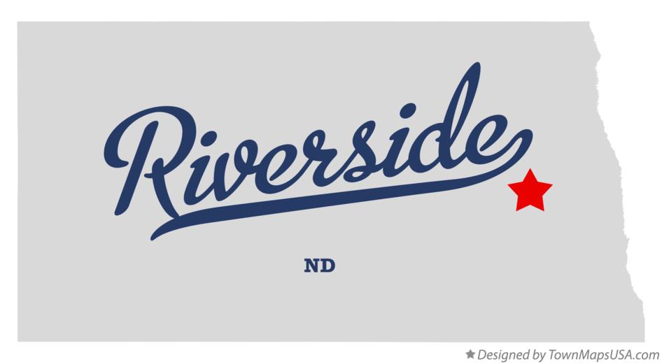 Map of Riverside North Dakota ND