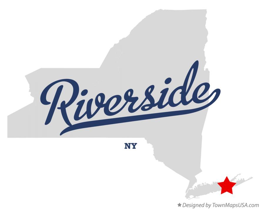 Map of Riverside New York NY