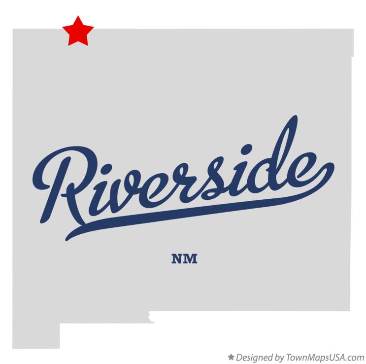 Map of Riverside New Mexico NM