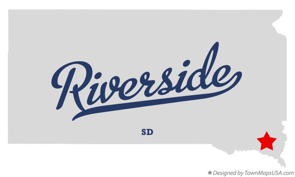 Map of Riverside South Dakota SD